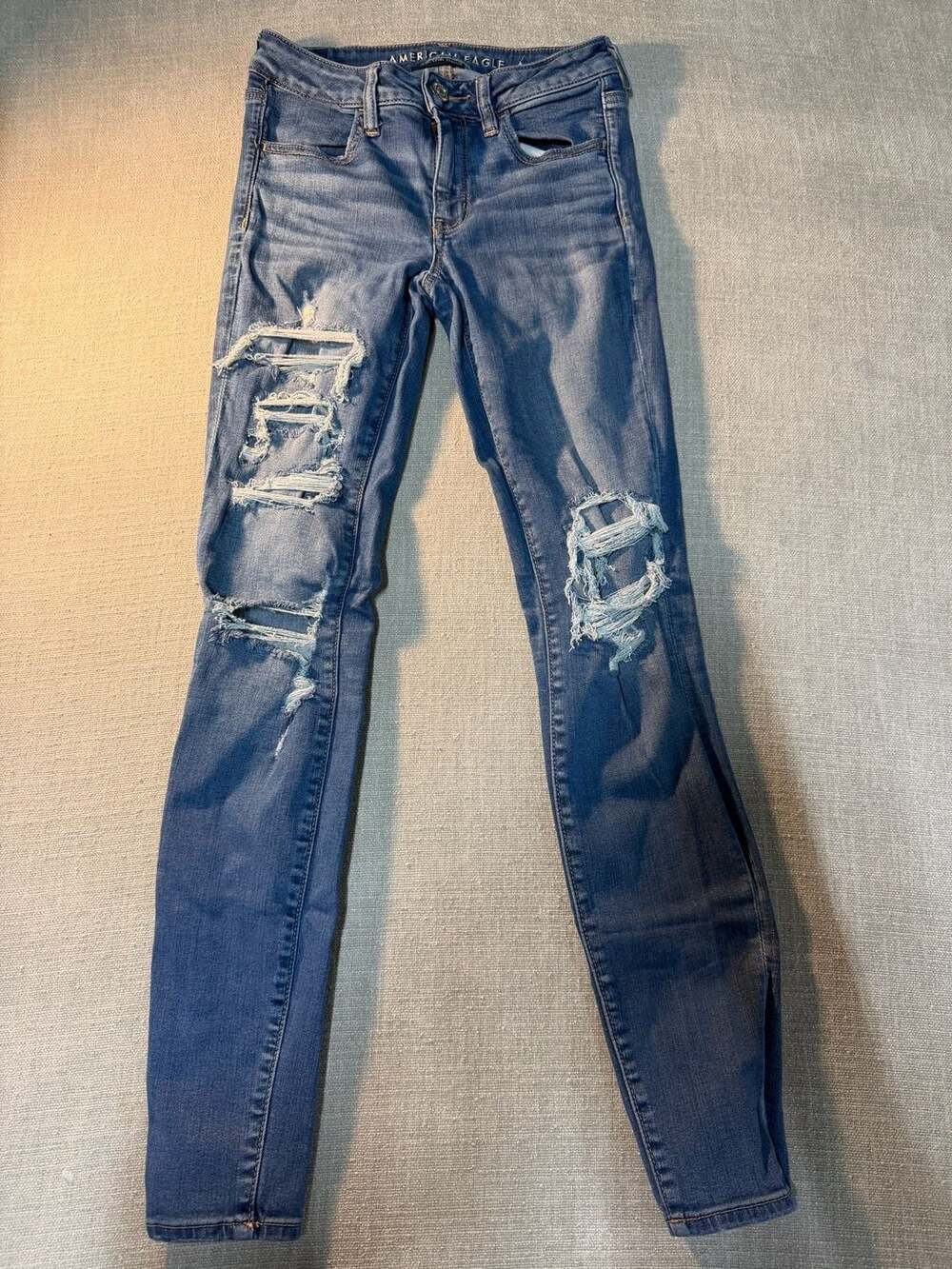 American Eagle Ne(x)t Level High-Rise Distressed Jegging Jeans